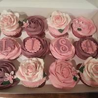 Girly Birthday cupcakes