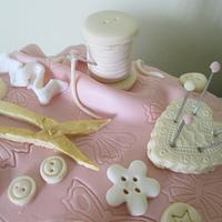 Seamstress cake
