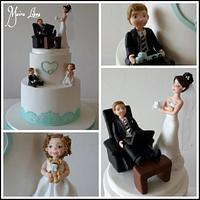 Unusual wedding cake