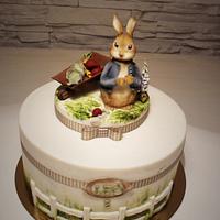 Peter rabbit birthday cake