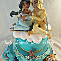 Jasmine and Aladdin cake