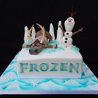 Frozen Cake Olaf and Sven