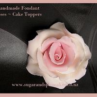Fondant Rose Cake Topper