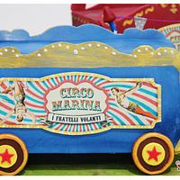 Circus Vintage Wagons Cake