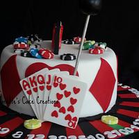 Casino Birthday cake