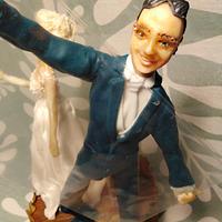 Realistic wedding figures - with selfi bride and glazier groom
