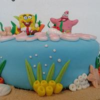 Sponge Bob and Patrick cake