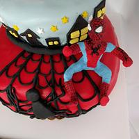 A classic, Spiderman Cake