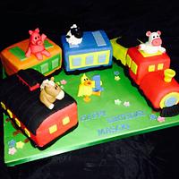 Birthday Train Cake