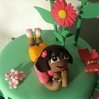 Dora in a Daisy Garden