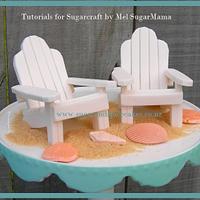 Adirondack Beach Chair Cake Topper 