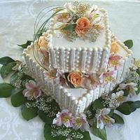 Small Square Wedding Cake