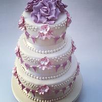 Sweet wedding cake 