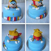 Cake with helicopter