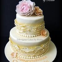 Ruffle Design Cake