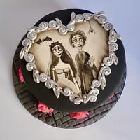 Black Wedding cake