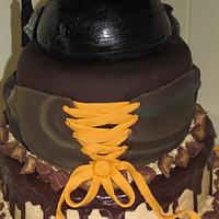 Camo Grad cake