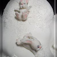 Cake "Rabbits on the hill"