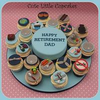 Retirement Cake & Cupcakes