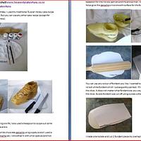 Shoe cake.  Step by step tutorial