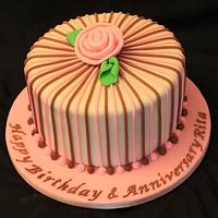 Pretty Birthday/Anniversary cake