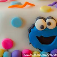 Sesame Street 2nd Birthday Cake