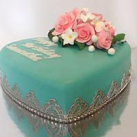 Tiffany inspired birthday cake. 