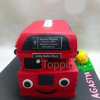 Wheels on the bus cake