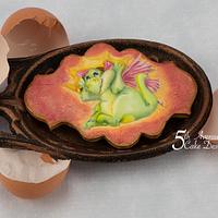 The Reluctant Dragon Cookie Art Lesson 🐉🥚🗡️