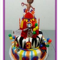 Madagascar circus cake