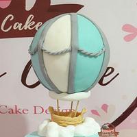 Hot air balloon cake