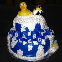 Duck Baby Shower Cake