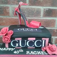 Gucci Stiletto Shoe cake - Decorated Cake by Karen's - CakesDecor