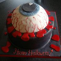 Halloween Eyeball Cake