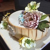 Shabby Chic Cake & Sugar Flowers 
