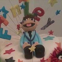 My first topsy turvy Muppets cake