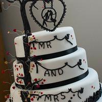 Rob Ryan inspired wedding cake