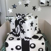 Black and white parcel