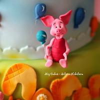 Pooh and Friends Birthday Party Cake