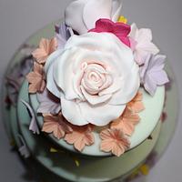 Fairy garden themed cake - inspired by Bella Cupcakes