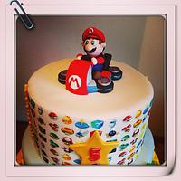 Super Mario Kart cake