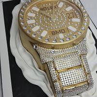 Rolex Cake - Decorated Cake by Andres Enciso - CakesDecor