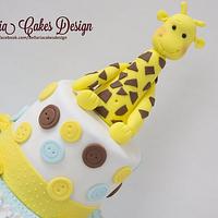 Giraffe baby cake