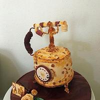 old telephone cake