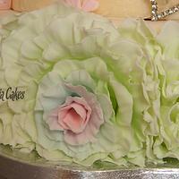 Rainbow Ruffle Birthday Cake
