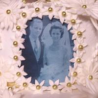 50th Wedding Anniversary Daisy Cake
