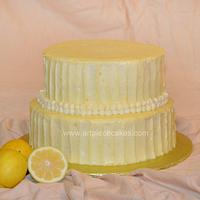 Rustic Wedding Lemon Cake