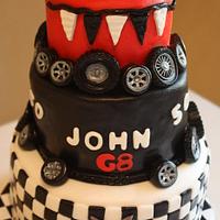 50th Birthday Car Cake