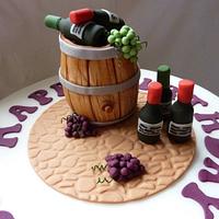 Cake for a wine lover
