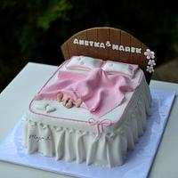 Bed cake for wedding